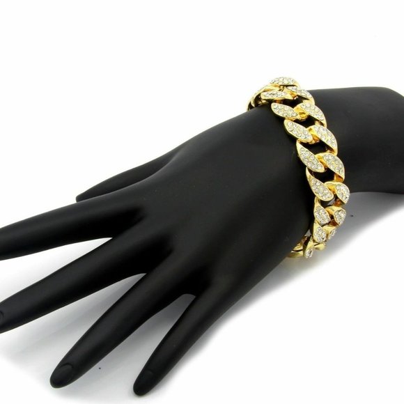 Gold Luxury Watch + Cuban Bracelet - Picture 4 of 5